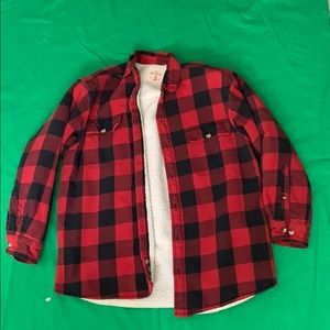 Plaid fluffy flannel